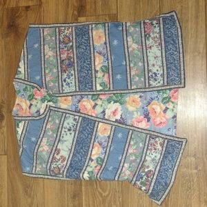 Handmade Reversible Vintage Floral Cotton Quilted Vest